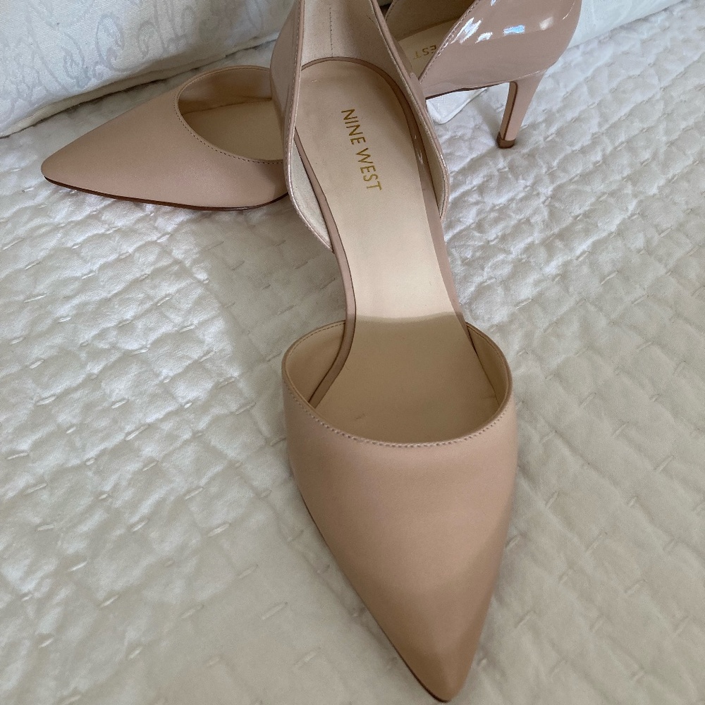 NWT Nine West Classic D'Orsay Beige Pumps Sz 7.5 Medium